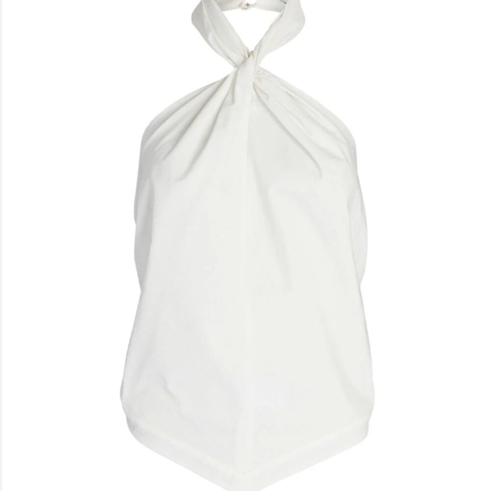 Anine Bing White Halter Tank Top